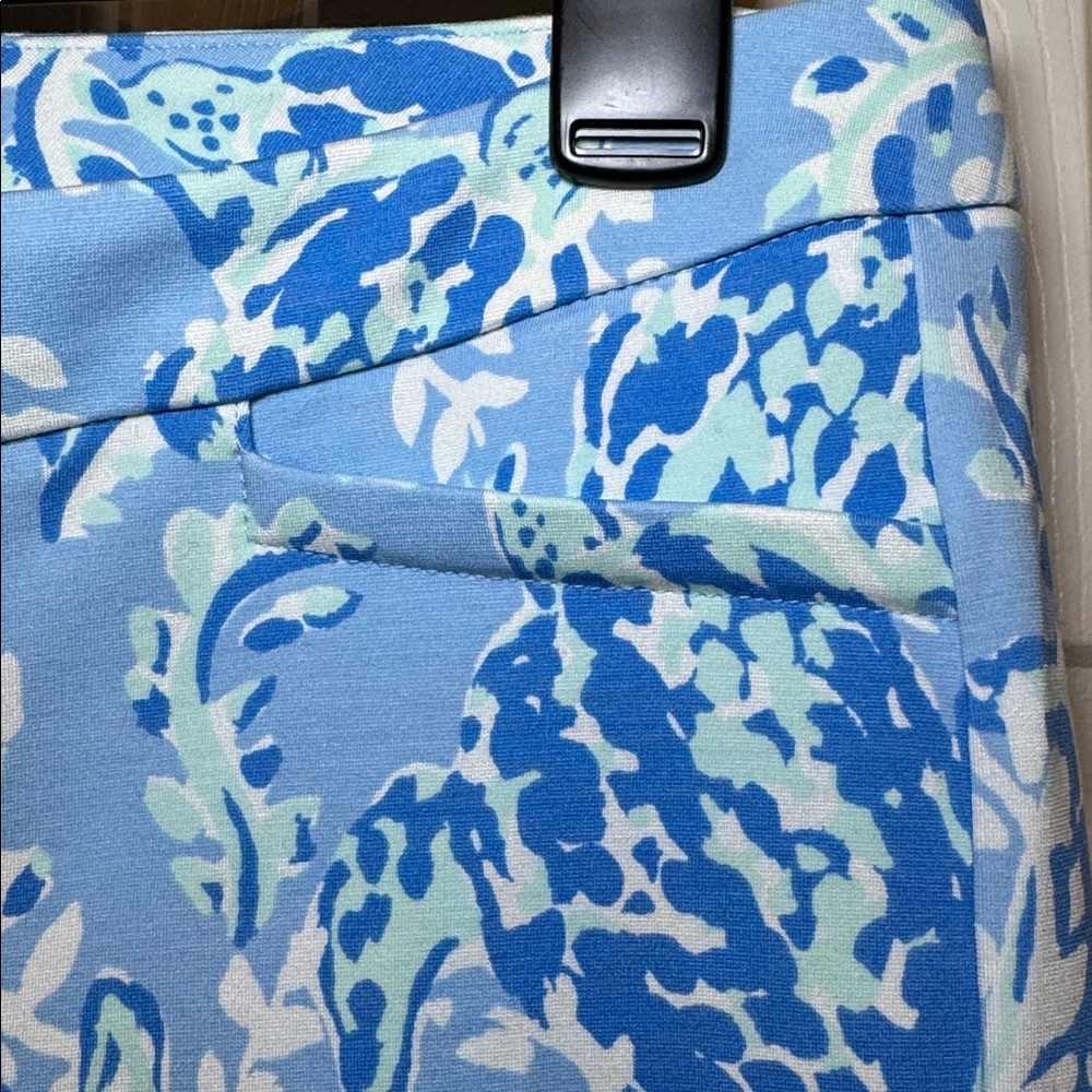 Lilly Pulitzer Kelly Knit Skinny Ankle Pant Blue Peri Turtley Awesome NWT Size 6 - Picture 9 of 12